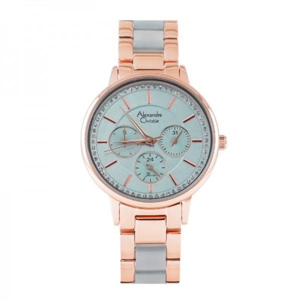 Alexandre Christie AC 2A31 Rosegold Light Blue BFBRGDG